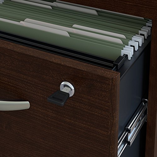 Bush Business Furniture Series C 2 Drawer Mobile File Cabinet in Mocha Cherry