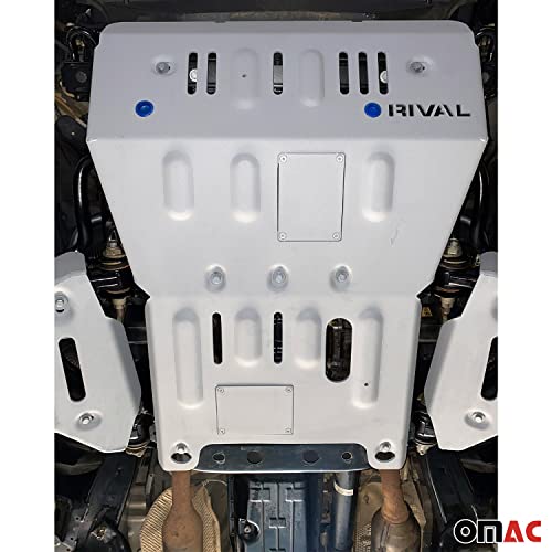 OMAC RIVAL Engine Skid Plate Cover for Toyota 4Runner 2013 to 2023, Splash Guard, Aluminum