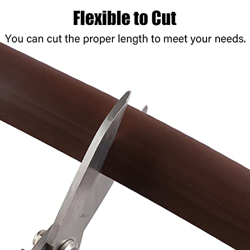 ZJKXJH Gray Carpet Edging Trim Strip, PVC Threshold Transition Strips Self Adhesive, Reducer Flute Uneven Floor for Height Difference 1cm, 3.5cm Wide (Size : 25m/82ft Length)