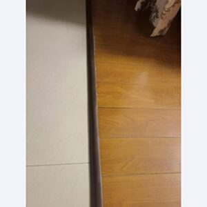 ZJKXJH Gray Carpet Edging Trim Strip, PVC Threshold Transition Strips Self Adhesive, Reducer Flute Uneven Floor for Height Difference 1cm, 3.5cm Wide (Size : 25m/82ft Length)