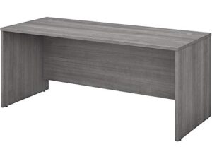 bush business furniture studio c 72w x 30d office desk in platinum gray – engineered wood