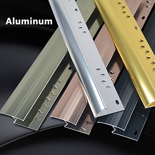 Floor Transition Strip for Gap, Black Floor Transition Strip Carpet to Vinyl, Flooring Reducer Edge Trim Carpet to Wood, Carpet Threshold Transition Strip for Tile, Long 30 40 50 60 Inch ( Size : Leng