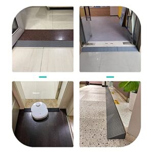 QUTBAG Doorway Plastic Threshold Ramps Lightweight Durable Rise Threshold Ramp for Wheelchair Scooter Wheelchair Sweeping Robot Non-Slip Ramp for Home Bathroom Garage (Size : 39.3x3.9x1.4inch)