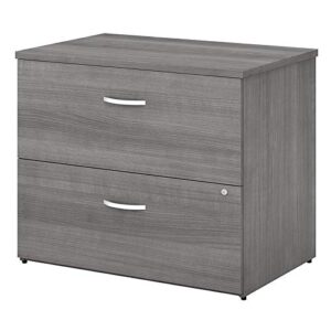 bush business furniture studio c file cabinet, platinum gray