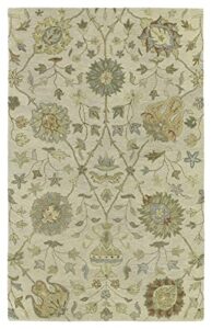 kaleen helena collection hand tufted area rug, 5′ x 7’9″, ivory