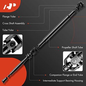 A-Premium Rear Complete Drive Shaft Prop Shaft Driveshaft Assembly Compatible with Toyota Tacoma 1995-2004 3.4L Extended Cab Pickup, 4WD Manual Transmission, Replace# 3710035740, 371003D220