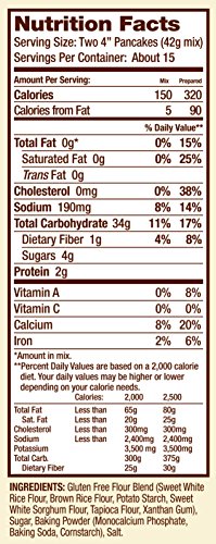 Bob's Red Mill Gluten Free Pancake Mix, 22-ounce (Pack of 4)