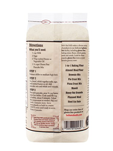 Bob's Red Mill Gluten Free Pancake Mix, 22-ounce (Pack of 4)