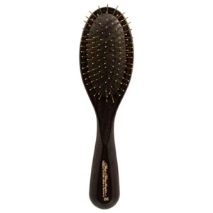 Chris Christensen 20 mm Pocket Oval Pin Dog Brush, Fusion Series, Groom Like a Professional, Brass Pins, 100% Static Free, Ground and Polished Tips