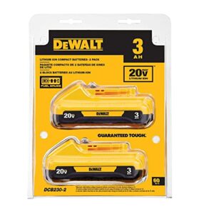 DEWALT 20V MAX Battery Pack, 3.0-Ah, 2-Pack (DCB230-2)