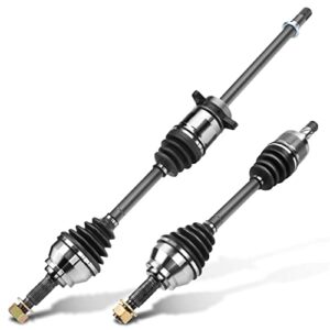 a-premium front driver and passenger side cv axle shafts assembly compatible with nissan murano 2003 2004 2005 2006 2007 v6 3.5l fwd 2-pc set