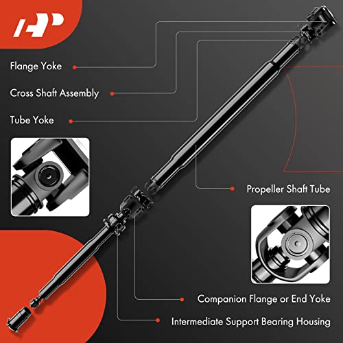 A-Premium Rear Complete Drive Shaft Prop Shaft Driveshaft Assembly Compatible with Honda Ridgeline 2009 2010 2011 2012 2013 V6 3.5L Crew Cab Pickup, Replace# 40100-SJC-A12, 40100SJCA12