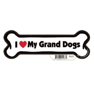 7″ dog bone magnet – works great on cars, refrigerators, mailboxes and more (i love my grand dogs)