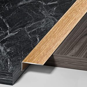 l molding floor transition strip wood grain, 40in flooring edging trim for wood/ tile/ vinyl/ laminate floor, home doorway stair treads threshold decorative strip ( color : #8 , size : width 20mm(0.8″