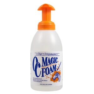 chris christensen oc magic foam self rinse dog shampoo, groom like a professional, 18 oz
