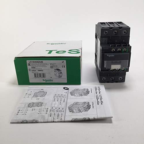 SCHNEIDER ELECTRIC LC1D40AKUE IEC Magnetic Contactor,3 Poles