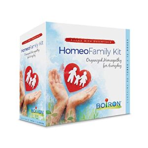 Boiron HomeoFamily Kit with The Essentials - 32 Assorted Homeopathic Tubes, 12 Oscillococcinum Doses, and a Handy Storage Case