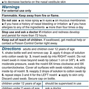 Nozin® Nasal Sanitizer® Antiseptic 12mL Bottle | Kills 99.99% of Germs | Lasts Up to 12 Hours | 60+ Applications