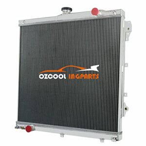 ozcoolingparts 2 row core aa5052 aluminum radiator for 2007-2014 08 09 10 11 12 13 toyota tundra base sr sr5 4.0l v6