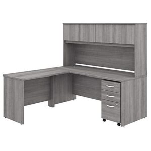 bush business furniture studio c desk, platinum gray