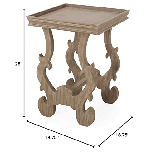 Christopher Knight Home Elaine French Country Accent Table with Square Top, Natural