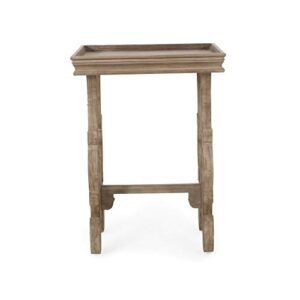 Christopher Knight Home Elaine French Country Accent Table with Square Top, Natural