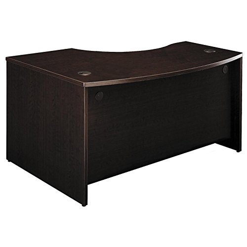 Bush Business Furniture Series C 60W x 43D Right Hand L-Bow Desk Shell in Mocha Cherry