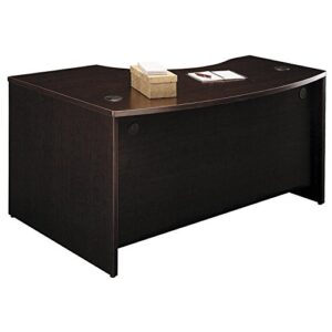 Bush Business Furniture Series C 60W x 43D Right Hand L-Bow Desk Shell in Mocha Cherry