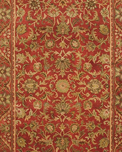 SAFAVIEH Antiquity Collection 9' x 12' Red / Red AT52E Handmade Traditional Oriental Premium Wool Area Rug