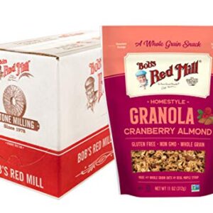 Bob's Red Mill Homestyle Cranberry Almond Granola, 11-ounce (Pack of 6)