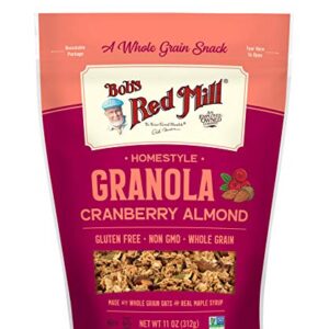Bob's Red Mill Homestyle Cranberry Almond Granola, 11-ounce (Pack of 6)