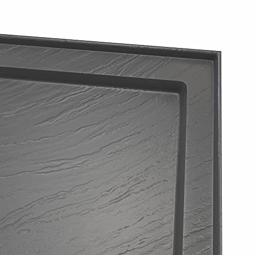 DreamLine DLT-1130600-T44 Slimline 30 in. D x 60 in. W x 2 3/4 in. Center Drain Single Threshold Shower Base in Slate Gray