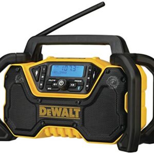 DEWALT 12V/20V MAX* Portable Radio, Bluetooth, Cordless, Jobsite, Tool Only (DCR028B) , Black