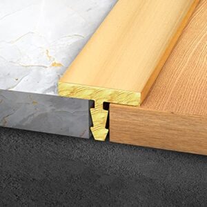 royumi transition strip t-shaped brass threshold transition strip, scratch-resistant flooring transition strips, carpet to tile wood to laminate, flat divider strip (size : 6mm)
