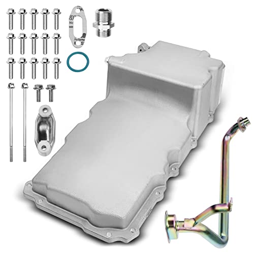 A-Premium 302-1 LS Swap Retrofit Oil Pan Kit Compatible with 1955-1987 GM LS1 LS6 LS2 LS3 LS6 LSX 4.8L 5.3L 5.7L 6.0L 6.2L SBC BBC RWD