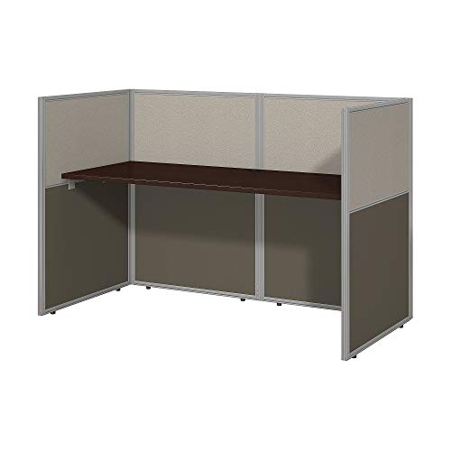 Bush Business Furniture Easy Office 60W Straight Desk Closed Office in Mocha Cherry