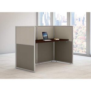 Bush Business Furniture Easy Office 60W Straight Desk Closed Office in Mocha Cherry