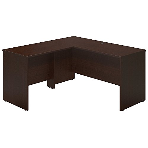 Bush Business Furniture Series C Elite 60W x 24D Desk Shell with 36W Return in Mocha Cherry