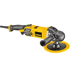 DEWALT Buffer/Polisher, Variable Speed, Soft Start, 7-Inch/9-Inch (DWP849X) , Yellow