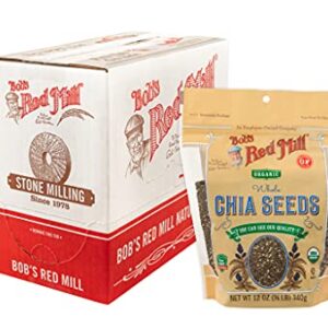 Bob's Red Mill Resealable Organic Chia Seeds, 60 Oz, Pack of 5