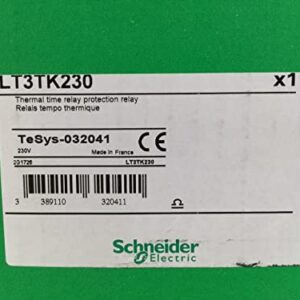 Schneider Electric LT3TK230 Thermal time Relay Protection Relay TeSys New NFP