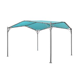 christopher knight home gladys outdoor 11.5′ x 11.5′ modern gazebo canopy, teal and silver