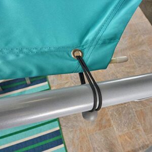 Christopher Knight Home Gladys Outdoor 11.5' x 11.5' Modern Gazebo Canopy, Teal and Silver