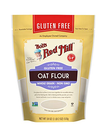 Bob's Red Mill Gluten Free Oat Flour, 18-ounce (Count of 4) Pack of 1