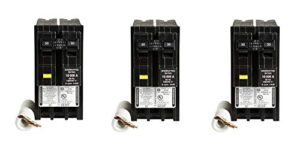 square d by schneider electric hom230gfic homeline 30 amp two-pole gfci circuit breaker, (pack of 3)