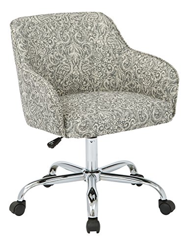 OSP Home Furnishings Ave Six Bristol Task Chair, Veranda Pewter