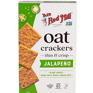 Bob's Red Mill Jalapeño Oat Crackers, One 4.25 oz. box