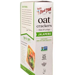 Bob's Red Mill Jalapeño Oat Crackers, One 4.25 oz. box