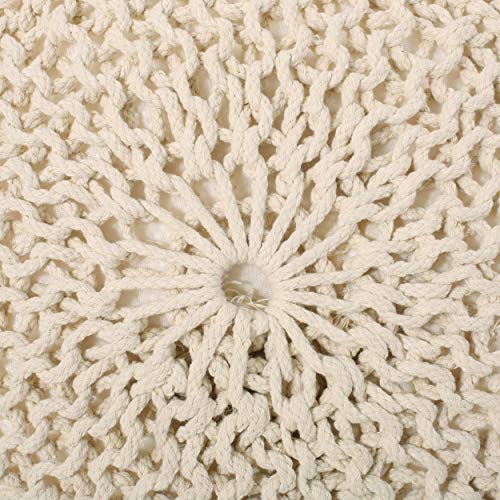 Christopher Knight Home Hortense Pouf, Ivory