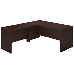 bush business furniture series c elite 66w x 30d desk shell with 48w return in mocha cherry